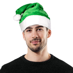 Green Santa Plush Hat