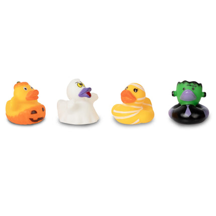 Halloween Assorted 4" Rubber Ducks Retail Display - 24 Per Pack