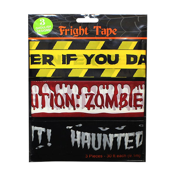Halloween Caution Tapes - 3 Rolls Per Pack
