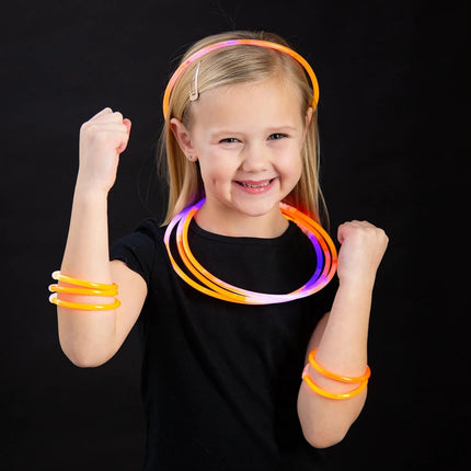 Halloween Colors Glow Bracelet & Necklace Assortment