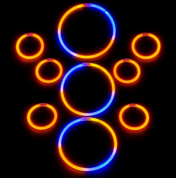 Halloween Colors Glow Bracelet & Necklace Assortment