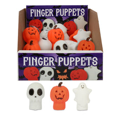 Halloween Assorted Finger Puppets Retail Display - 24 Per Pack