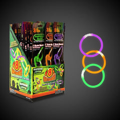 Halloween 8 Inch Glow Bracelets Retail Counter Display