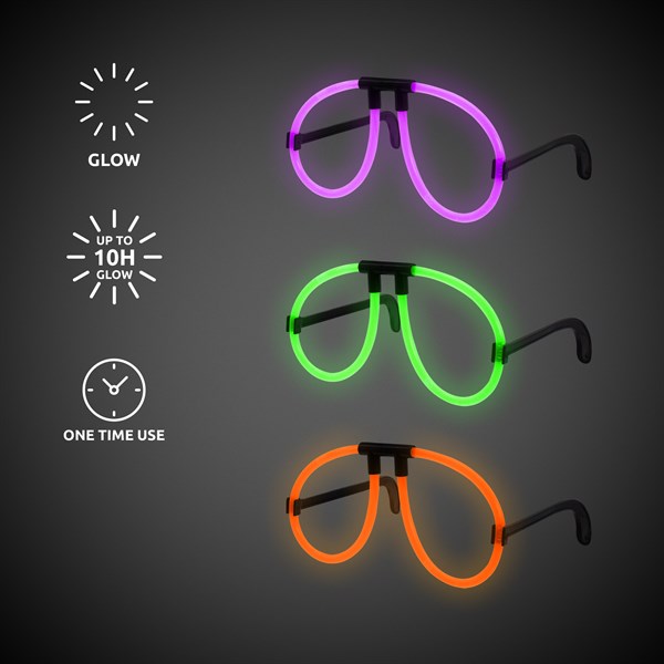 Halloween Glow Eyeglasses Retail Display - 48 Assorted Per Pack