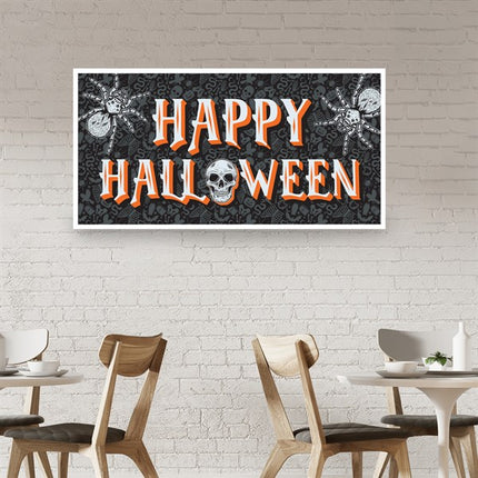 65" x 33 1/2" Happy Halloween Banner