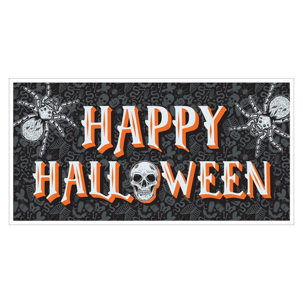 65" x 33 1/2" Happy Halloween Banner