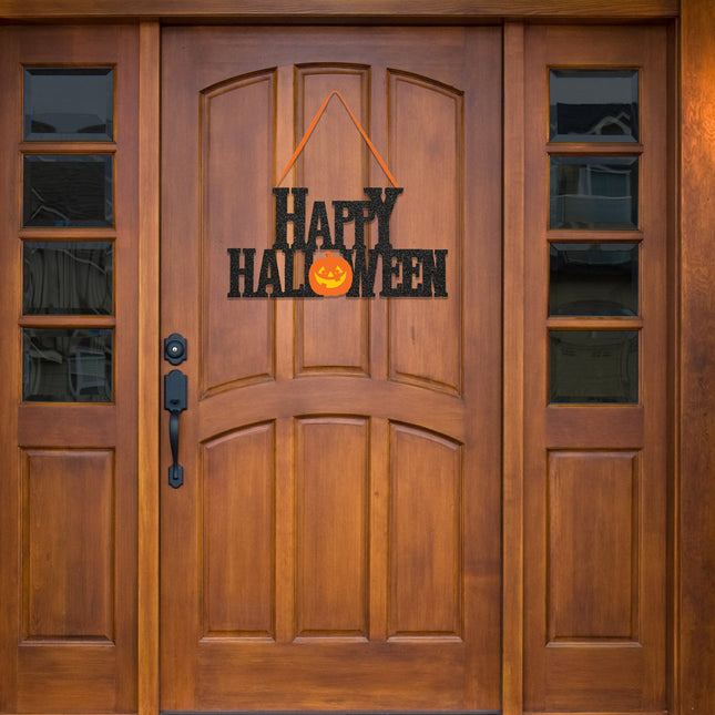 Happy Halloween Hanging Sign - 5 3/4" x 13 1/4"