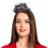 Happy New Year Black & Silver Tiaras - Pack of 12