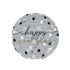 6 1/2" Happy New Year Disco Ball-Shaped Disposable Paper Luncheon Napkins - 16 Per Pack