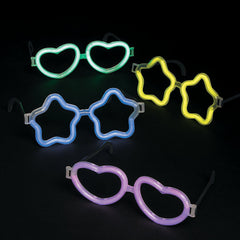 Heart & Star Glow Eye Glasses
