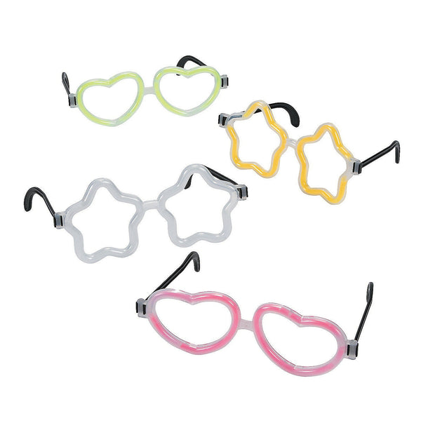 Heart & Star Glow Eye Glasses