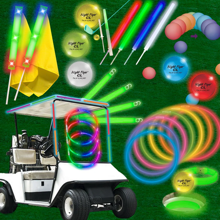 Night Golf Tournament Package - 36 Player Glow Golf Kit