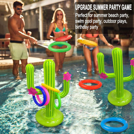 Inflatable Cactus Ring Toss Game Set