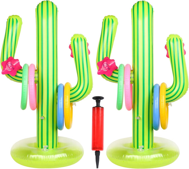 Inflatable Cactus Ring Toss Game Set