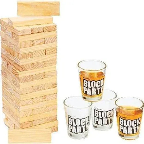 Blocks Party Tower Drinking Game like Jenga