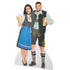 61 1/2" Oktoberfest Couple Cardboard Cutout Stand-In Stand-Up