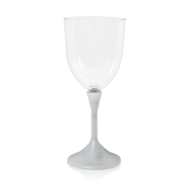 Multi‑Color LED 10 oz Wine Glass With White Stem