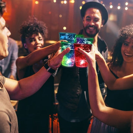 LED 16 Oz Disposable Party Cups - 24 Per Pack