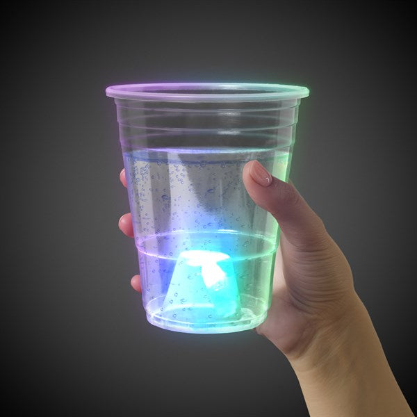 LED 16 Oz Disposable Party Cups - 24 Per Pack