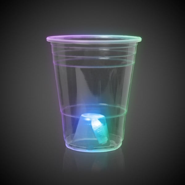 LED 16 Oz Disposable Party Cups - 24 Per Pack