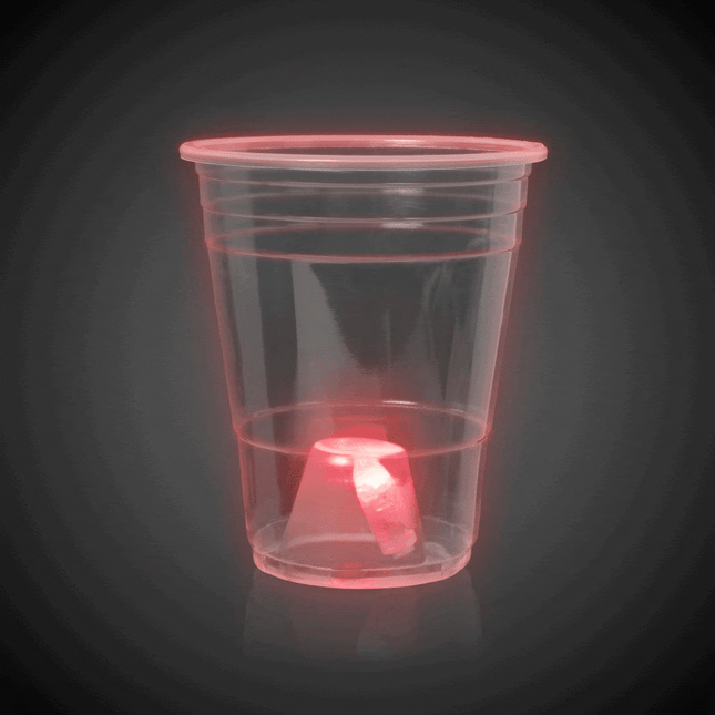 LED 16 Oz Disposable Party Cups - 24 Per Pack