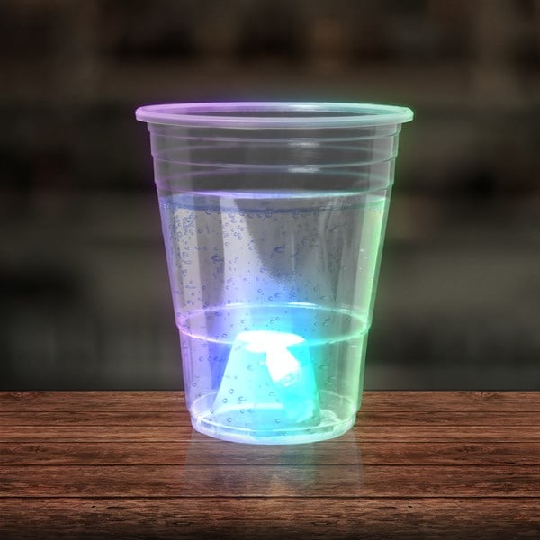 LED 16 Oz Disposable Party Cups - 24 Per Pack