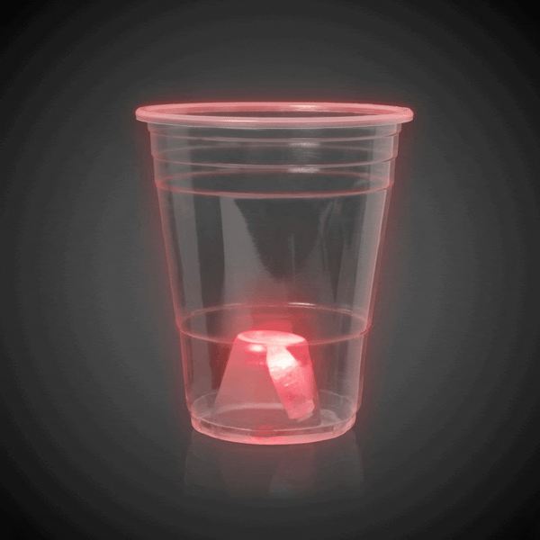LED 16 Oz Disposable Party Cups - 24 Per Pack