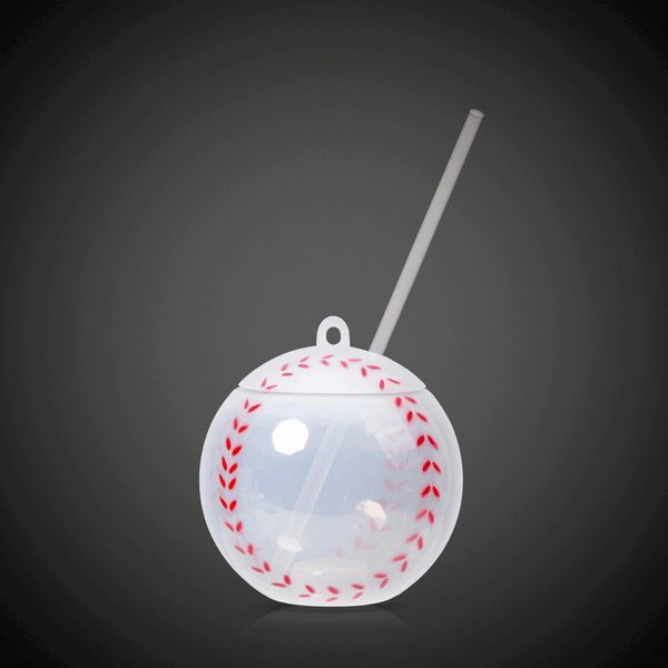 LED Light Up Multi Color 18 Oz Baseball Tumbler