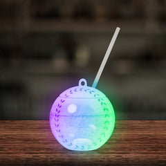 LED Light Up Multi Color 18 Oz Baseball Tumbler