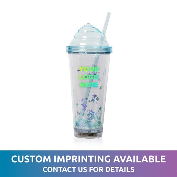 LED Blue Ice Cream 13 oz Tumbler