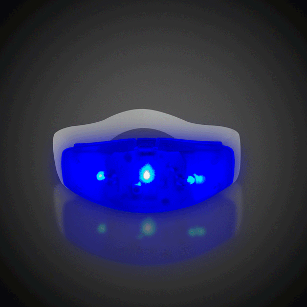 LED Blue Stretchy Bangle Bracelet 