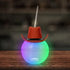 LED Brown Cowboy Hat Ball Cup With Straw