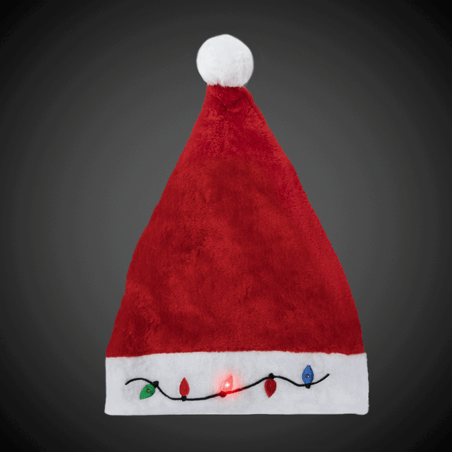 LED Christmas Bulb Santa Hats Retail Hanging Display - 24 Hats Per Pack