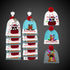 LED Christmas Knit Beanies Retail Hanging Display - 24 Assorted Hats Per Pack