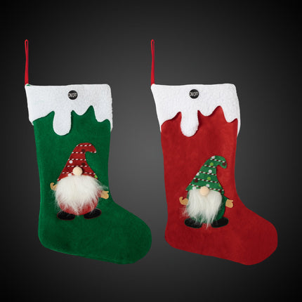 LED Christmas Stockings Retail Display - 24 Per Pack