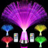 LED Color Changing Fiber Optic Centerpiece Lamp With Crystal Base - 2 Per Pack