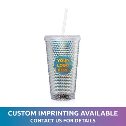 LED Diamond Double Wall 16 oz Tumbler