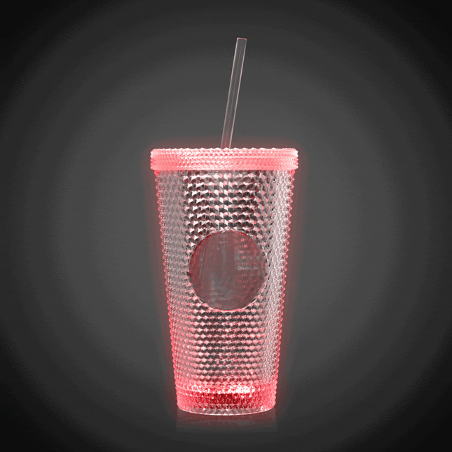 LED Diamond Double Wall 16 oz Tumbler