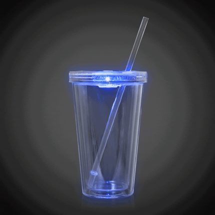 LED Light Up 18 Oz Double Wall Tumbler - Multi Color