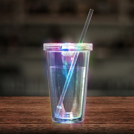 LED Light Up 18 Oz Double Wall Tumbler - Multi Color