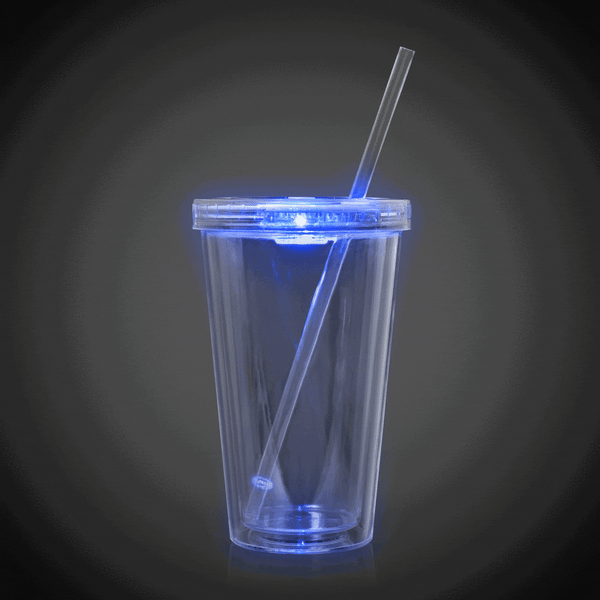LED Light Up 18 Oz Double Wall Tumbler - Multi Color