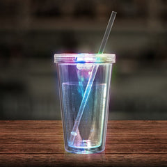 LED Light Up 18 Oz Double Wall Tumbler - Multi Color