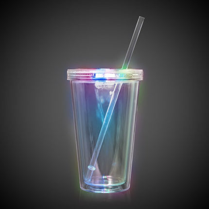 LED Light Up 18 Oz Double Wall Tumbler - Multi Color