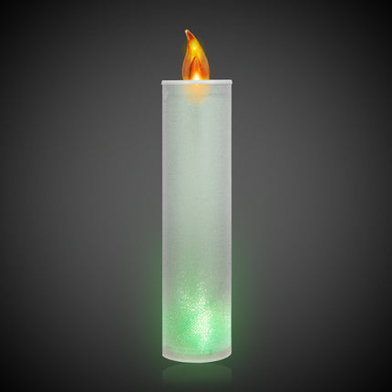 6.5" LED Flameless Multi-Color Glitter Candle