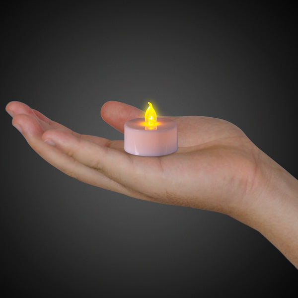 LED Flameless Tea Light Candles - 12 Per Pack