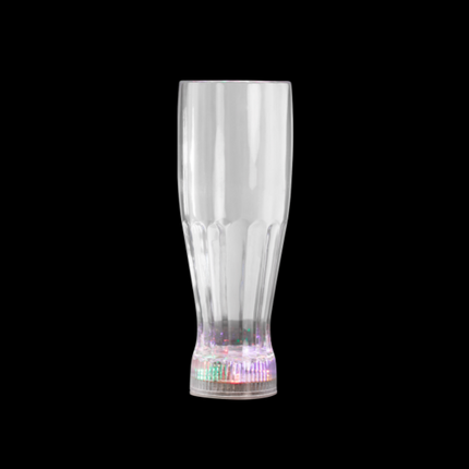 LED Flashing 12 Oz Pilsner Glasses With Freezable Base