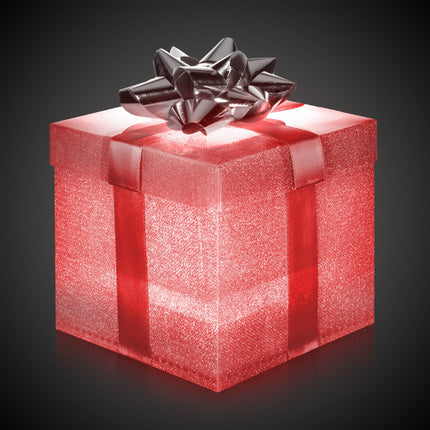 4" x 4" Multi-Colored LED Light Up Gift Box