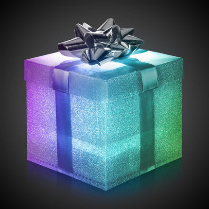 4" x 4" Multi-Colored LED Light Up Gift Box