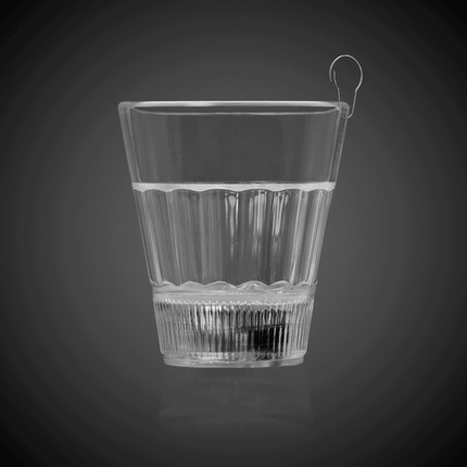 LED Green Light Up 2 Oz Shot Glass With Clip