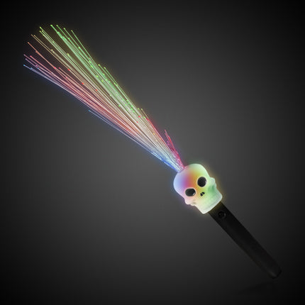 LED Halloween Fiber Optic Wands Retail Counter Display - Assorted 12 Per Pack